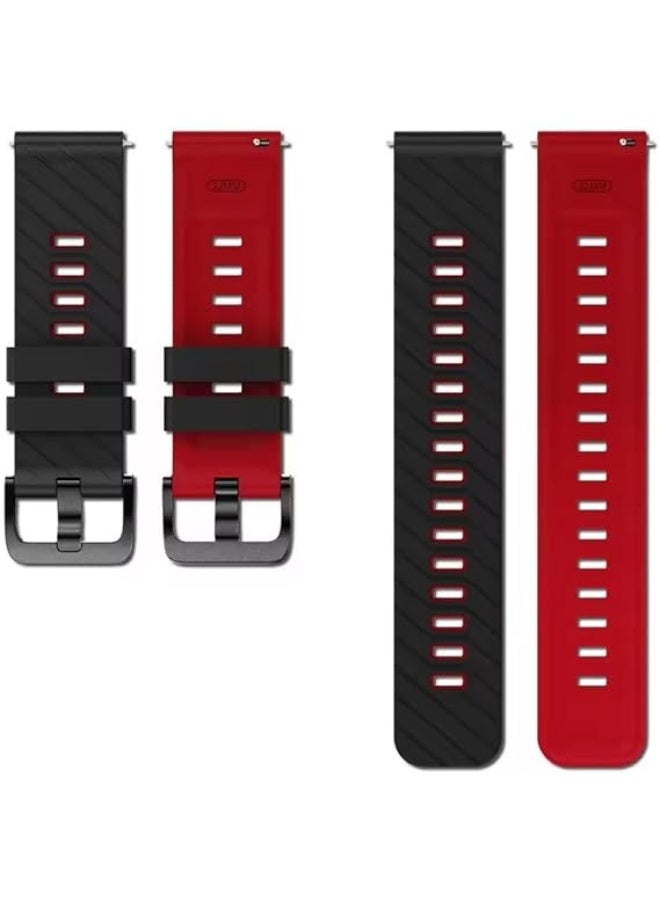 فكرة حزام سيليكون فاخر من Fekra مقاس 22 مم لساعة Huawei Watch GT6 مقاس 46 مم | GT6 Pro | GT5 مقاس 46 مم | GT4 | GT2 GT3 مقاس 46 مم | Watch 4/4 Pro | Watch 3/3 Pro | GT3 | GT3 Pro | GT Runner - Image 3